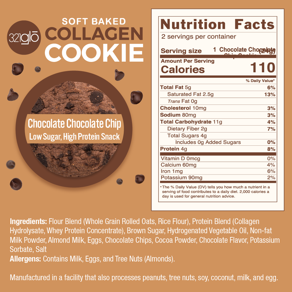 Collagen Double Chocolate Chip Cookies