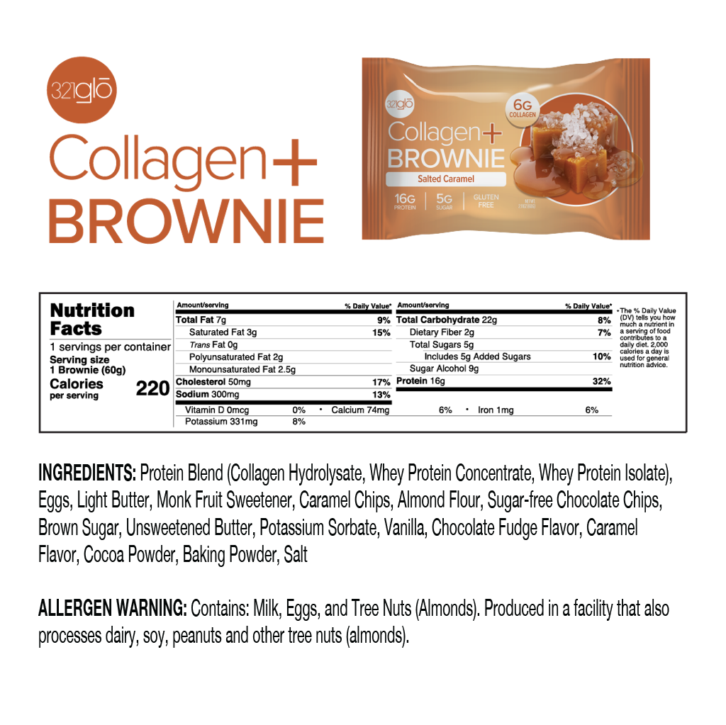 Salted Caramel Collagen + Brownie