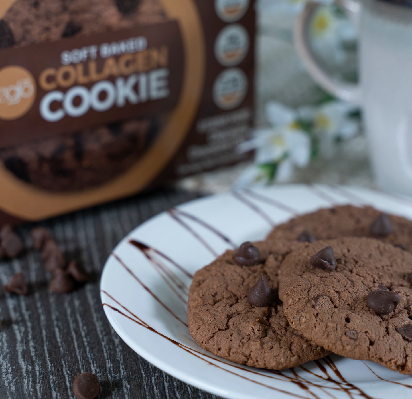 Collagen Double Chocolate Chip Cookies