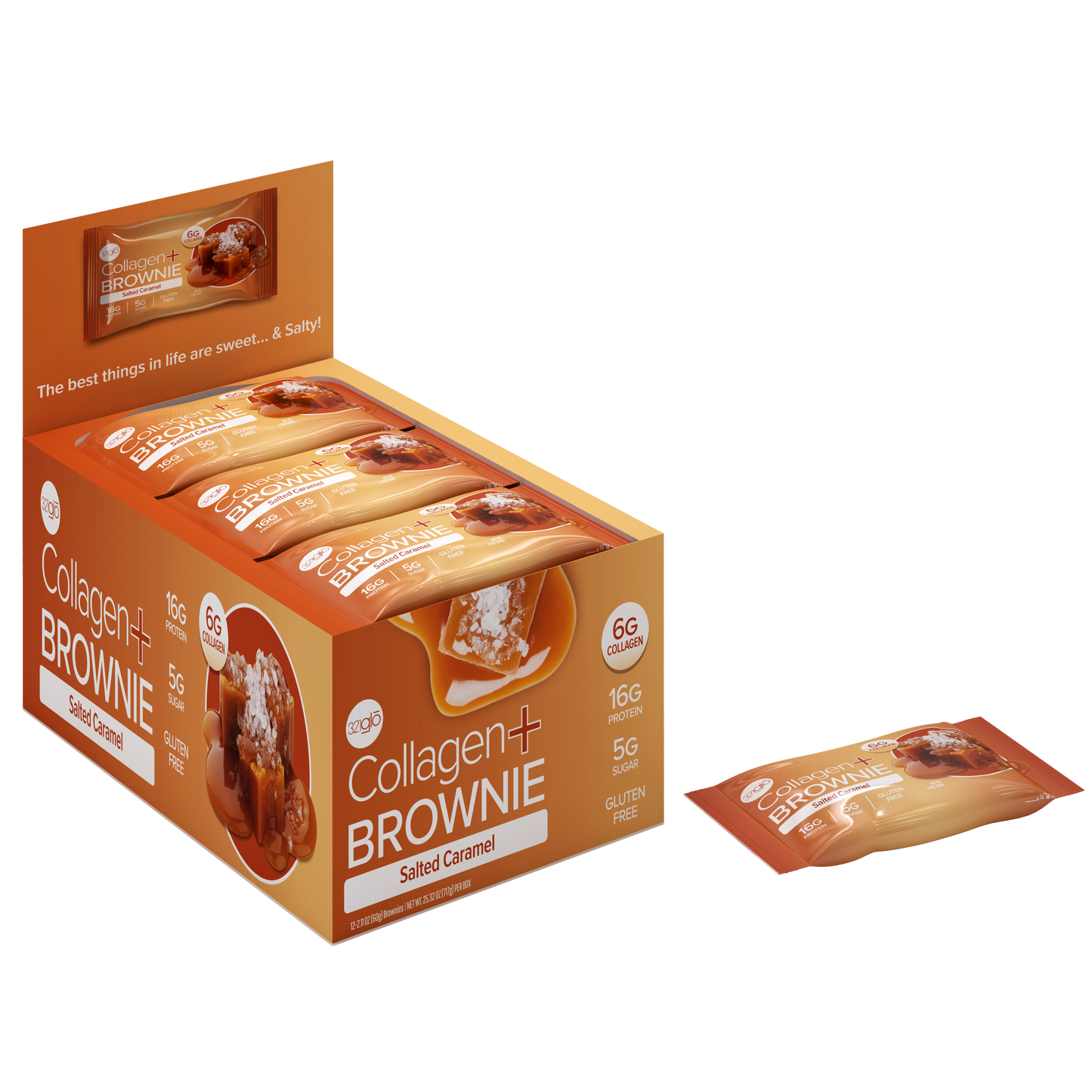 Salted Caramel Collagen + Brownie