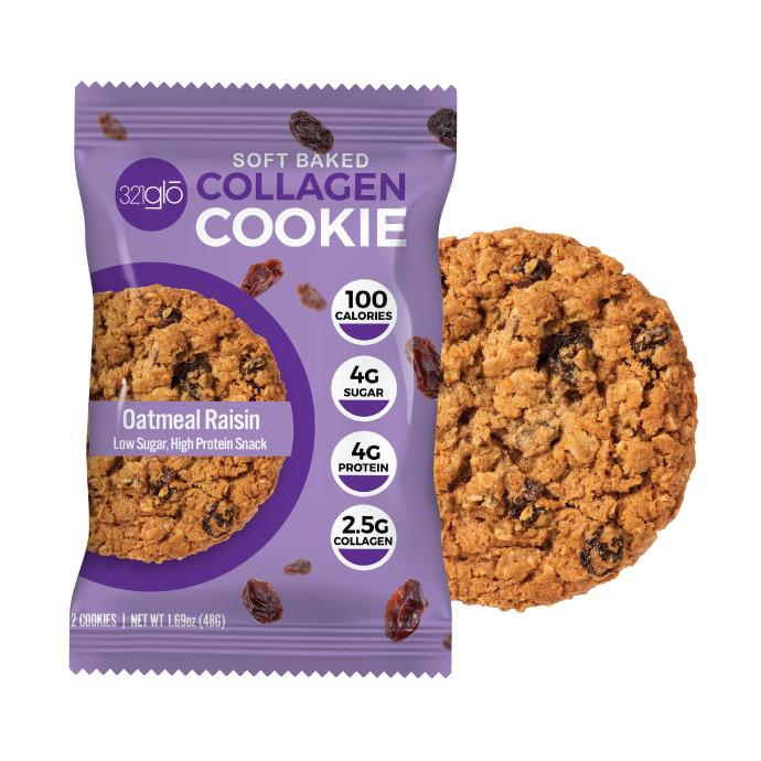 Collagen Oatmeal Raisin Cookies